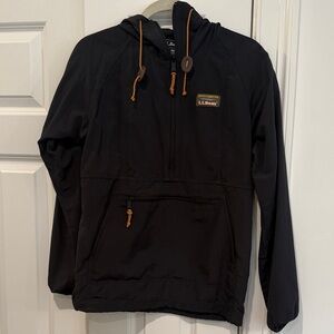 L.L. Bean Black Jacket with Orange Accents
